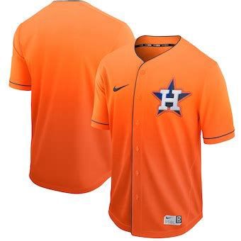 Men Houston Astros Blank Orange Nike Fade MLB Jersey